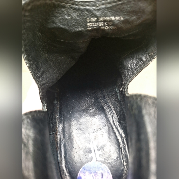 Frye Women's Reina Cut Out Black Leather Western Ankle Leather Frye Boots sz 8.5 - Picture 12 of 12